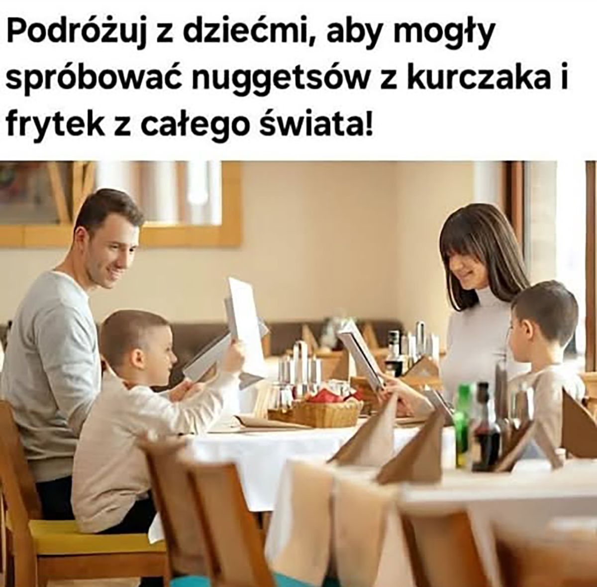 obiad z dziećmi