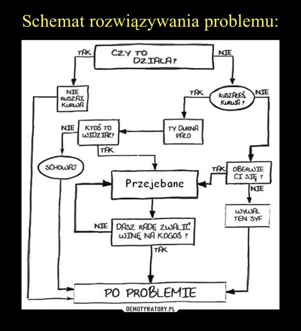 rozwiązywanie problemu (schemat)